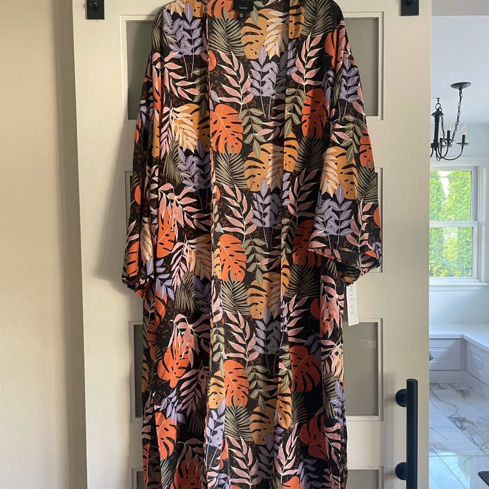 Vici Multicolor Tropical Print Swim Coverup